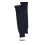 knit sock black